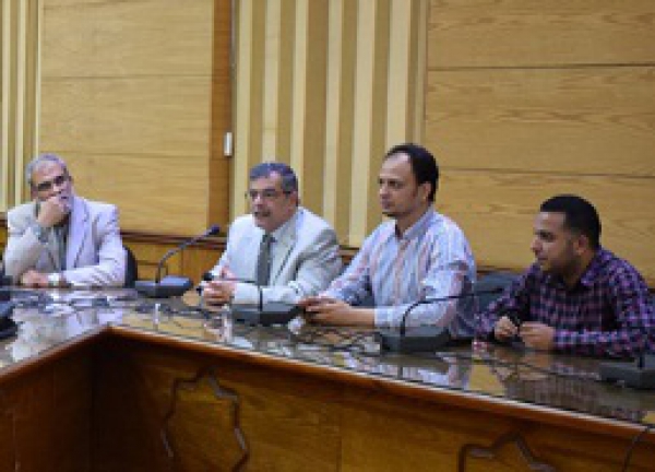 “Letting the students participate in carrying out the future comprehensive vision of information technology projects in Benha University” says the University president