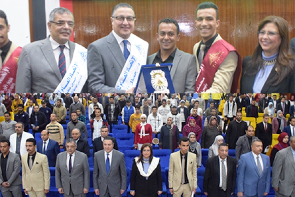 Benha University President attends the Inauguration Ceremony of the Students&#039;