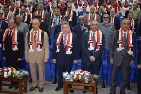 A big ceremony of October war in Benha University