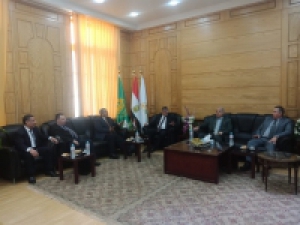 The first day of the accreditation-oriented visit to the faculty of engineering Benha