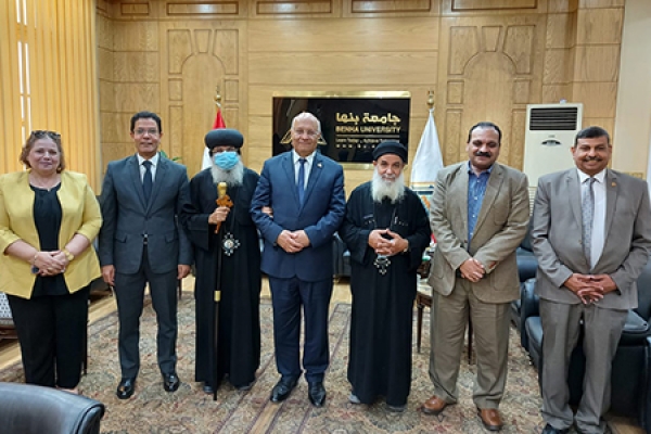 Dr.Gamal Soussa receives Delegation from the Coptic Orthodox Church