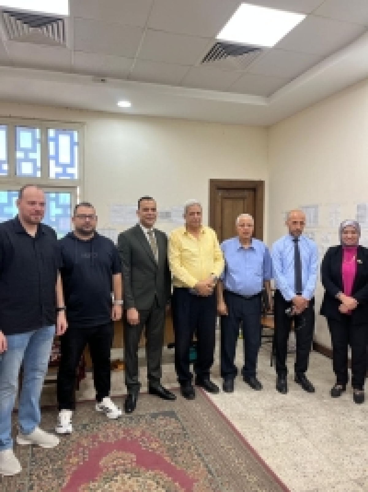 The Faculty of Sports Science at Benha University receives a committee to monitor and evaluate examination centers to ensure the quality of the educational process.