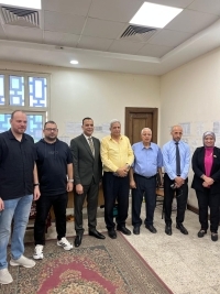 The Faculty of Sports Science at Benha University receives a committee to monitor and evaluate examination centers to ensure the quality of the educational process.